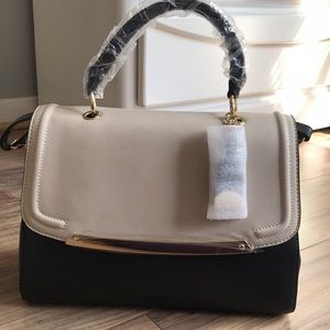 ALDO leather black and cream purse